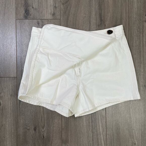 Madewell Denim Wrap Mini Vintage Canvas Trendy Skort US Women's 32 Plus New - Picture 4 of 8